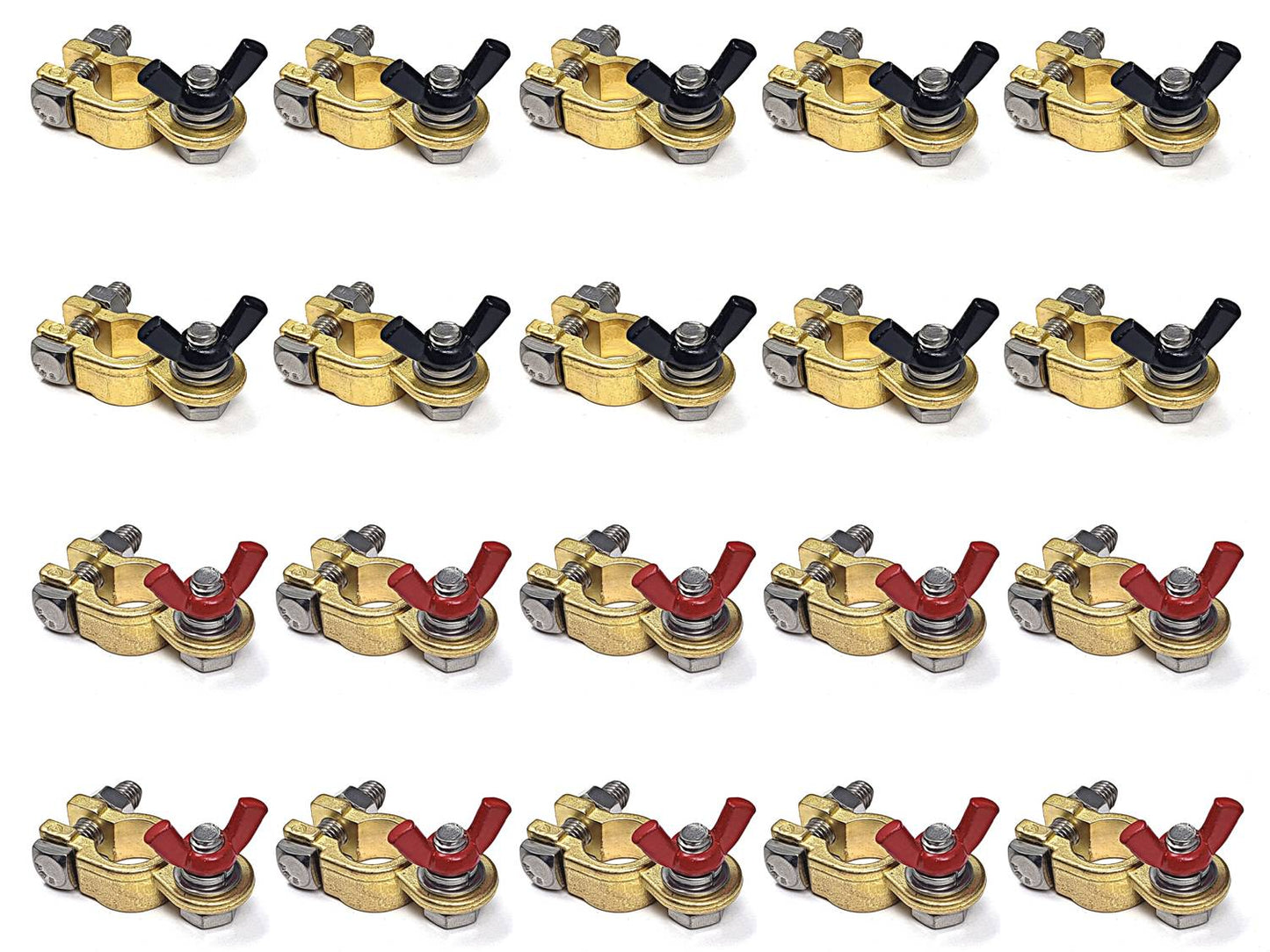 Marine Grade Battery Terminal Top Post Kit for RV, Trucks, Boats, Cars, Campers, Golf Carts (Military Spec. B-12128C)
