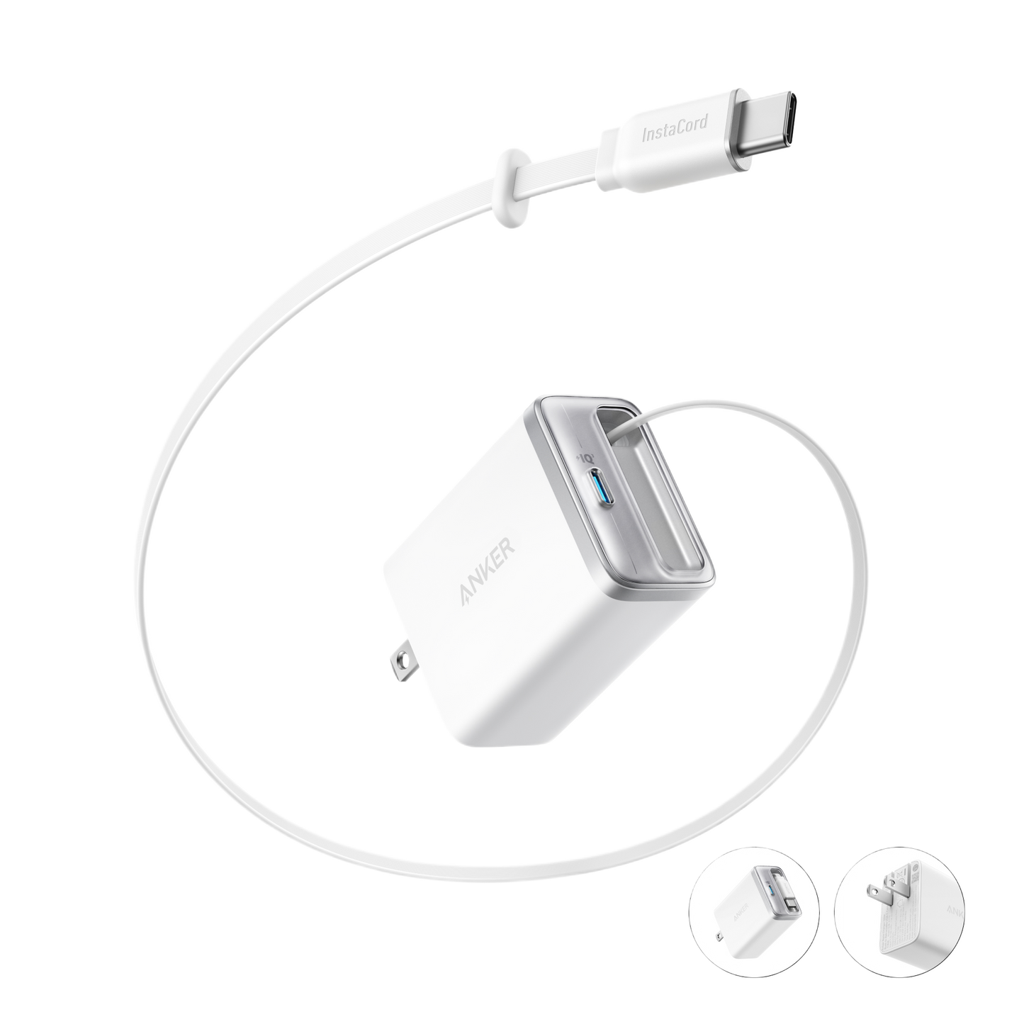 Anker Nano Charger (35W, Built-In Retractable USB-C Cable)