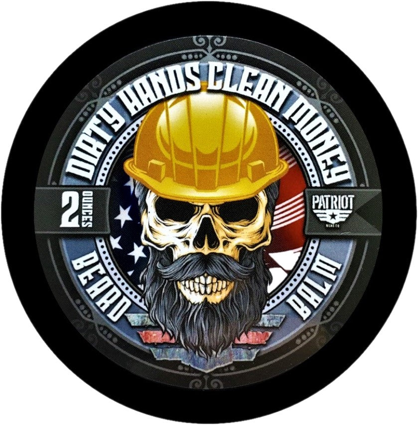 Dirty Hands Clean Money Beard Balm Leather and Oakmoss