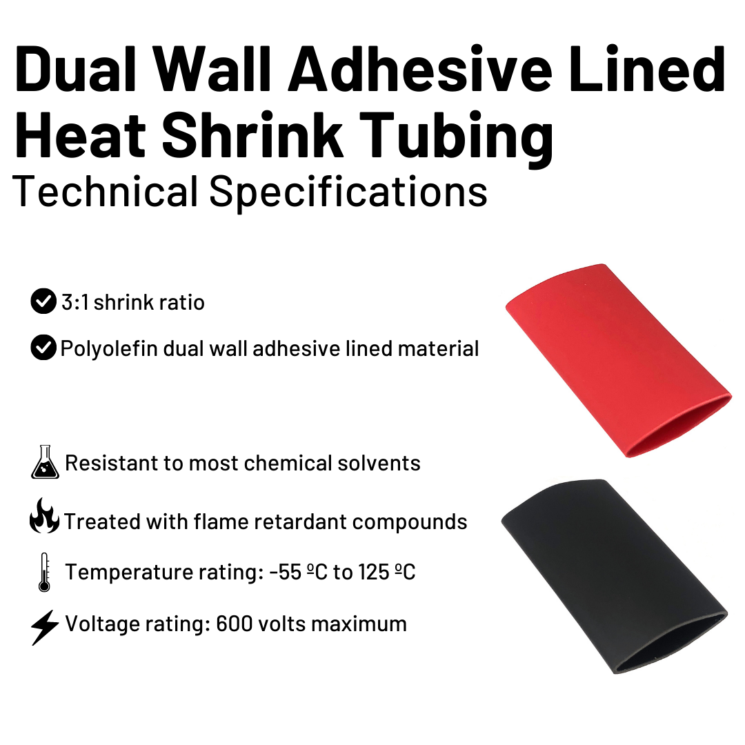 4 Gauge Cable Lugs with Heat Shrink Tubing Kit