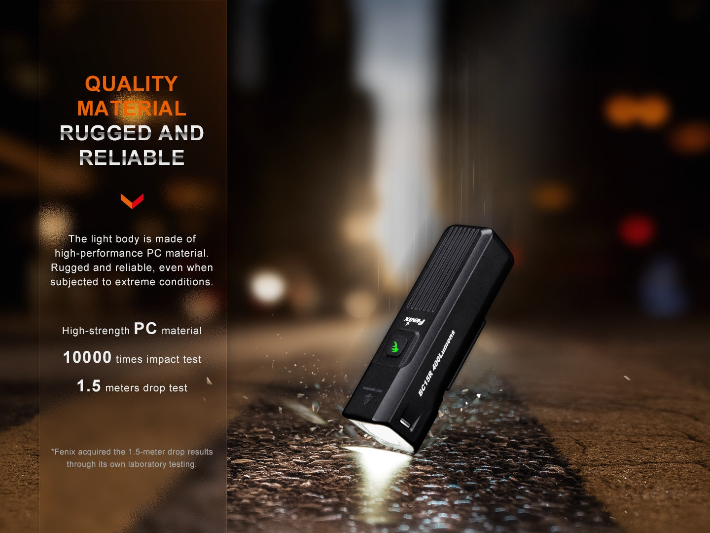 Fenix BC15R Lightweight Rechargeable Bicycle Light