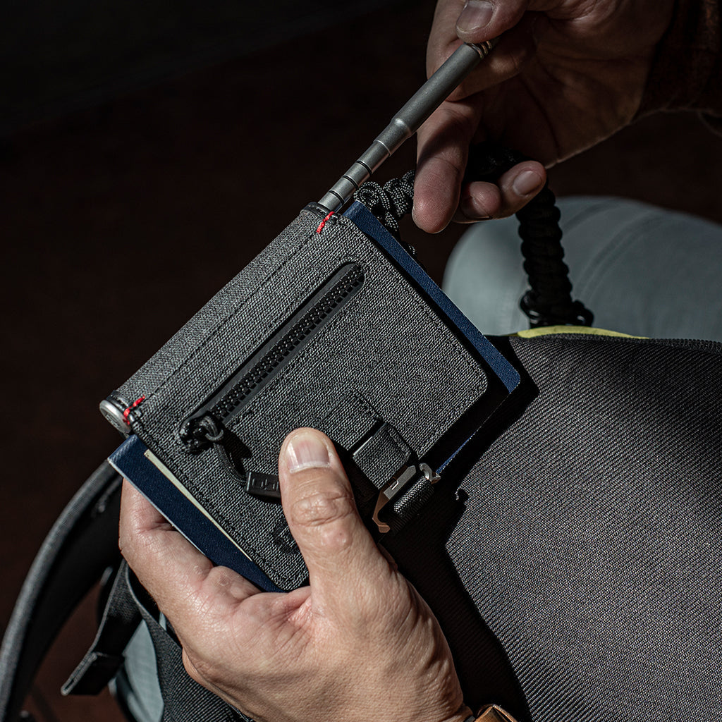 P01 Pioneer™ Travel Wallet with Pen & Notebook