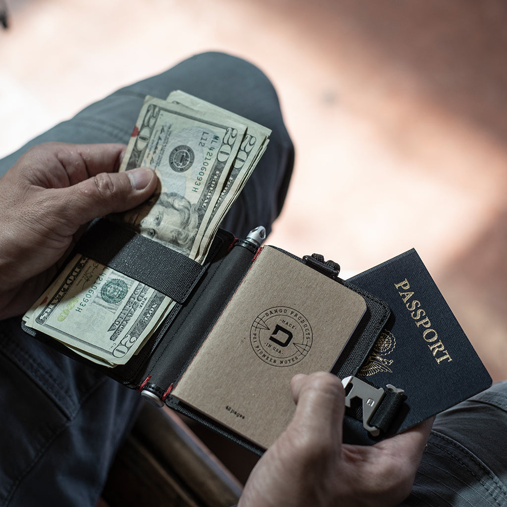 P01 Pioneer™ Travel Wallet with Pen & Notebook